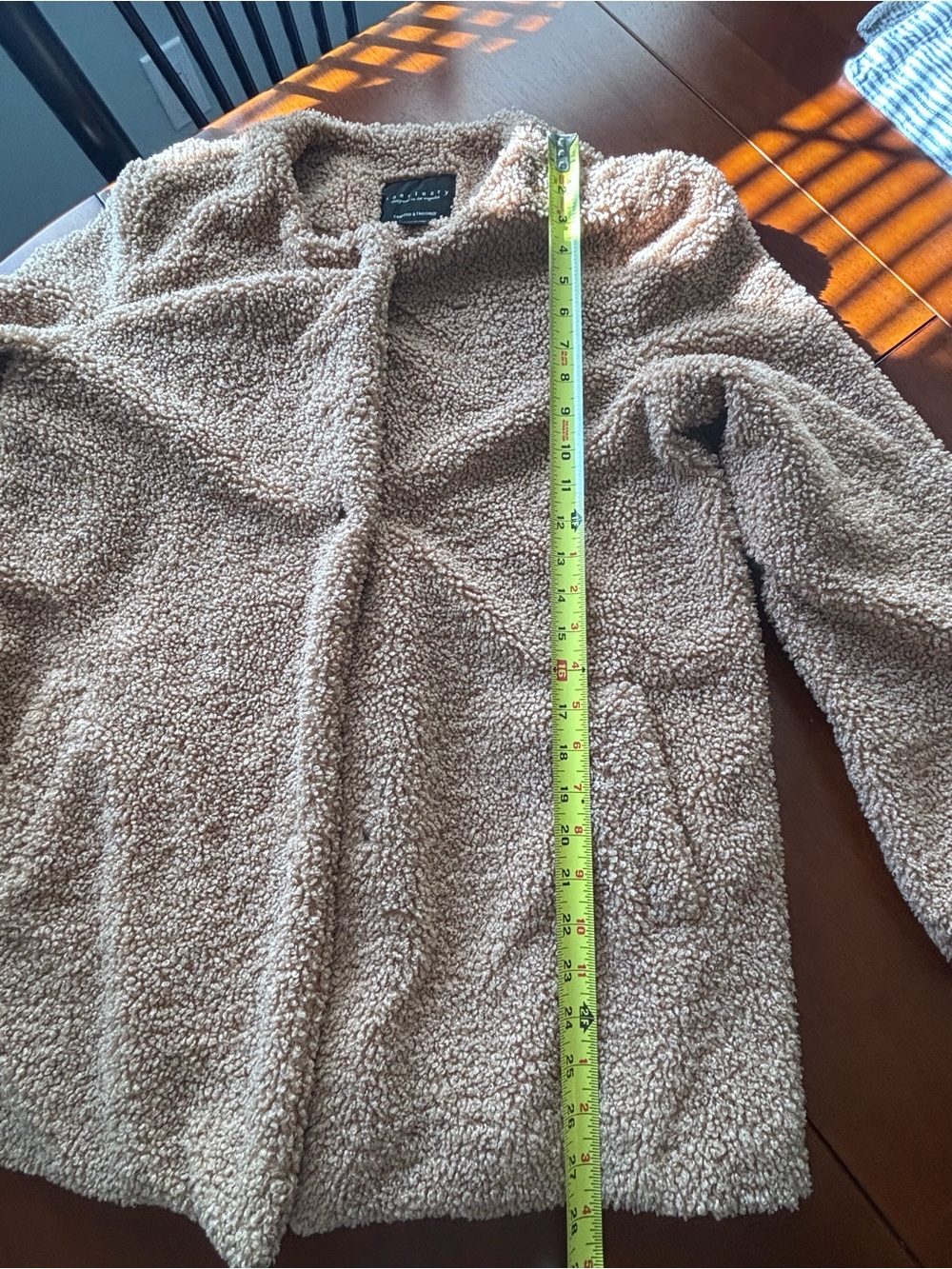 Anthropology/Sanctuary Cozy Women's Teddy Jacket - Brown szL - Picture 10 of 11